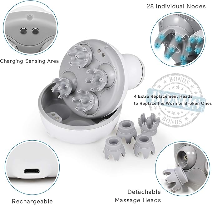 Cordless Electric Scalp & Body Massager