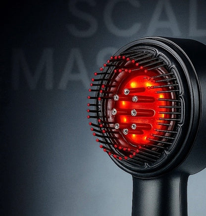 Waterproof 3-in-1 Red Light Hair Oil Applicator Scalp Massager Brush